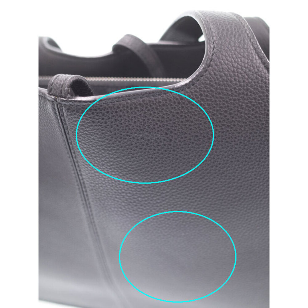 Celine Shoulder Tote Trifold Bag Leather Grained - Picture 8 of 9
